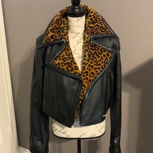 Biker leather jacket